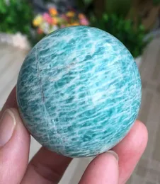 Natural Amazonite Ball Quartz Crystal Gemstone Power Sphere Orb Amazon stone reiki Healing for home decoration5449467