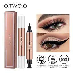 Otwoo Eyeliner Stamp Black Liquid Pen Waterproof Fast Dreedeed Eye Liner Pencil Makeup for Women Cosmetics 240510