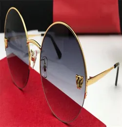 2018 Novo designer de moda Sunglasses 1084 Retro redonda Metal Frame Estilo de moda vintage Estilo de design popular de primeira qualidade com Box5104442