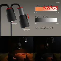 Bordslampor 1/2st Bedside Lamp Eye Protection Magnetic Suction Night Light Multifunktionell väggstudent sovsal för