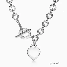 TiffanyJewelry Heart Necklace Designer Necklace Luxury Jewelry Design Pendant Rose Gold Day Gifter Jewelrys TiffanyJewelry with Box 148