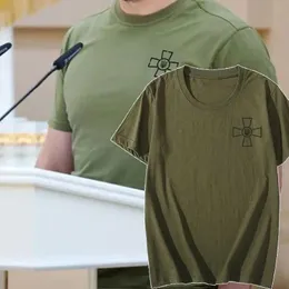 T-shirt maschile uomini vintage estivi estate ucraina maglietta militare t-shirt ucraina cotone casual gloria trident ts sciolte abiti maschili tops t240510