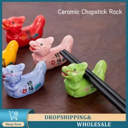 Mutfak Depolama Simpik Dragon Lucky Chopstick Tutucu Kalem Seramik El Sanatları Süsleme Çiçek Pet