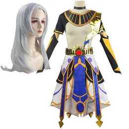 Halloween Party Unisex Adult Game Genshin Impact Cyno Costume Set completo con parrucca