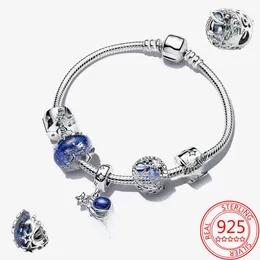new popular 925 sterling silver theme ensesest bracelet set astronaut pendant galaxy visit womens jewelry romantic birthday gift