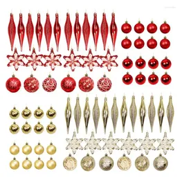 Parti Dekorasyonu Noel Baubles Balls Süsler Seti 40 PCS Elde Taşınmış Toplu Top Kiti Parçalanma