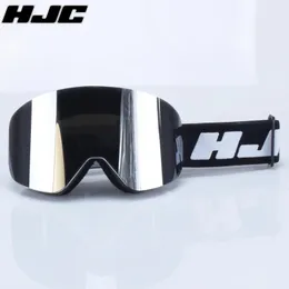 Goggle da sci HJC con magnetico magnete a doppio strato magneti ski anticontroporti anticargoni maschili da uomo occhiali da sci occhiali più lenti 240422