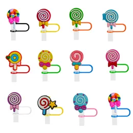 Tek Kullanımlık Kupalar Sts Lollipop St Er Koruyucular için Sile Toppers Aksesuarları Uygun Seyahat Piknikleme Yeniden Kullanılabilir ERS Tumbler Drop Del Otuge