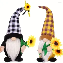 Decoração de partidos y1uu girassóis gnomos figurinas Spring sueco tomte escandinavos luxuhie