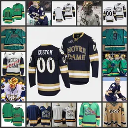 Vin 22 Jack MacNab Hockey Jersey 24 Spencer Stastney Nate Clurman Adam Karashik Nick Leivermann Chase Blackmun Jake Boltmann Jerseys ICE ND