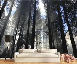 Bakgrundsbilder Anpassade PO WALLPAP 3D Forest Murals for Living Room Home Decoration Modern