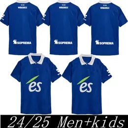 2024 2025 RC Strasbourg Soccer Jerseys Diallo Bellegarde Ajorque 24 25 Home Mothiba Lienard Diarra Djiku Delaine Aholou Football Shirt Kids Kit 16-2xl