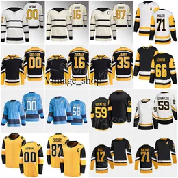 Vin Men Kids Women Reverse Retro Hockey 58 Kris Letang Jersey 59 Jake Guentzel 71 Evgeni Malkin 87 Sidney Crosby 17 Bryan Rust 66 Lemieux 1