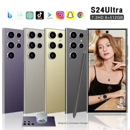 5G Original Mobile Phone S24 Ultra Smartphone 7.0HD Cellphone 8G+256G 7000mAh 48MP+72MP Android Cell Phone Dual Sim Face Unlocked