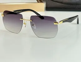 Rimless Solglasögon svart grå skuggad konstnär män designer solglasögon sommar nyanser sunnies lunetter de soleil uv400 glasögon