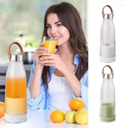 Tea Cups Personal Mini Blender 430ml Portable Fruit Juicer Cup Six-Leaf Design Mixing Tool For Gym Home Travel Work Area And Outdoors
