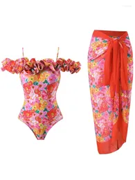 Damskie stroje kąpielowe Plus Kobiety One Piece Swimsuit Luksus Bikini Backless Backless Designer Designer Bathing Suit Summer Surf Wear Beachwear