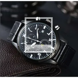 AAA Quality Iwcity Watch Men Watch Luxury Mens Big Pilot Watches Auto Mechanical Uhren Super Luminous Date Watchmen Leather Strap Montre Luxe CDP ES Men 8B5