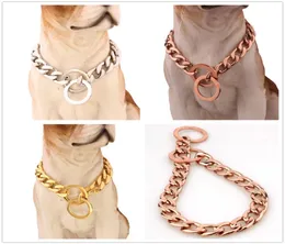 15mm personalizado 316L Aço inoxidável Silvergoldrose Gold 11 NK Chain Chain Chain Collar Charking Colar 1234quot3563608