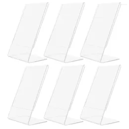 Frames 6 PCs Acrylpo Stand Embleme Zertifikat Frame Desktop Poster Bildbüro