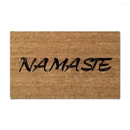 Carpets Funny Printed Doormat Namaste Decorative Door Mat Indoor And Outdoor Floor Non Woven Top 18"x30"