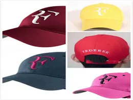 Embroidery top Roger Federer RF Men Baseball Caps Cotton casual hiphop cap Adjustable sports hat8913586