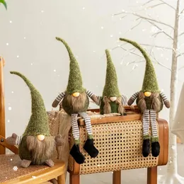 Dekoracja imprezy Bożego Narodzenia Święty Mikołaj Zielone Elf Ozdoby ozdoby prezentu Scena Scena Layout Tree