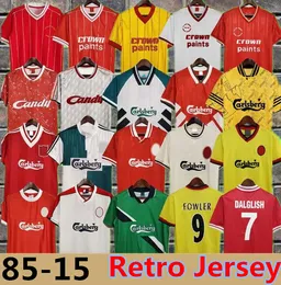 Fowler 93 95 Retro Gerrard 04 05 14 15 Koszulki piłkarskie Suarez Torres 1984 Dalglish Football Shirts Anaman 1989 McManaman Maillot 06 07 Barnes 08 09 10 10 10 10 10 10