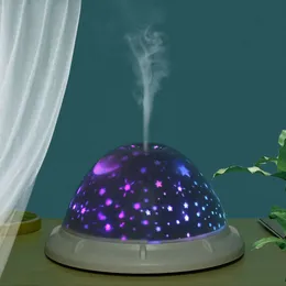 Nuova USB creativa Small Desktop Home Humidifier Aromatherapy Hine con luce stellata