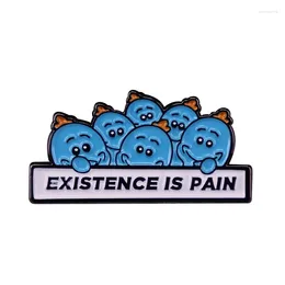 Brooches Games Existence Is Pain Enamel Pins Badges Lapel Women Men Jewelry Accessories For Gifts