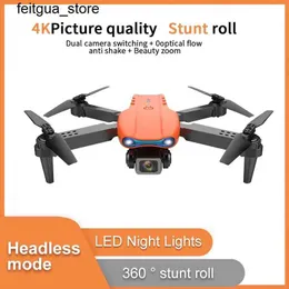 DRONES E99 DRONE 4K Professional RC Aircraft FPV Drone Four Helicopters With Camera RC Helicopter Novel Childrens Toy Remote Control Drone Aircraft S24513