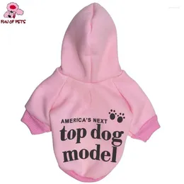 Dog Apparel Fashion Autumn and Winter Lovely "America's Next Top Model" T-shirt con cappuccio per pile per campeggia per animali domestici