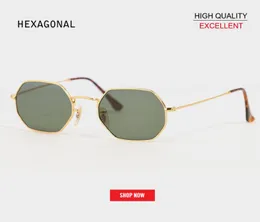 hela retro mode platt lins 3556 solglasögon fyrkantig vintage hexagonal designer solglasögon män uv400 klassisk reflekterande mirro5627444
