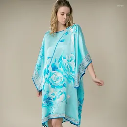 Partykleider Seiden Satin Kleid Frauen natürliche kostenlose Größe handgefertigt bemalt hellblau China Versorgung Online -Shop