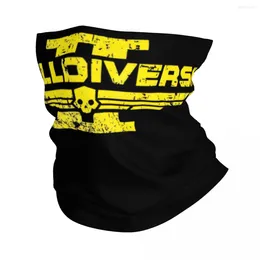 Eşarplar Yetişkin Helldivers 2 Game Bandana Aksesuarları Boyun Gaiter Baskılı Kafatası Maske Eşarp Bisiklete Bisiklete Bisiklete Bisikletle Çok İşlevli