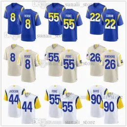 2024 Draft Pick Football Jersey 8 Jared Verse 55 Braden Fiske 22 Blake Corum 26 Kamren Kinchens 44 Brennan Jackson 90 Tyler Davis 43 Joshua Karty 88 Whittington Sewed