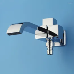 Bathroom Sink Faucets One Inlet Two Outlet Washing Machine Faucet Balcony Tap High Quality