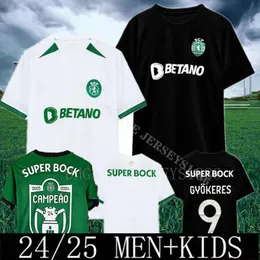 23 24 Sporting CP Lisboa Soccer Jerseys Lisbon Jovane Sarabia Vietto Coates Acuna Home Away Away 2023 2024 Футбольная рубашка мужчины дети 8888