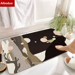 Maty do kąpieli AiBoduo Kawaii Mat Cartoon Dekoracja domu bez poślizgu dywan do salonu podłoga do rodzinnego sypialni prysznic łazienki
