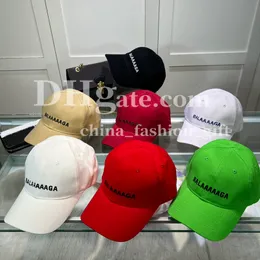 Designer Ball Caps Brand Classic Brodered Baseball Hat flera färgade hattar Street Trendy Hat Unisex Outdoor Travel Sunshade Hat