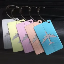 Fashion Metal Travel Luggage Tags Baggage Name Suitcase Address Label Holder Aluminium Alloy Tag Accessories 240511