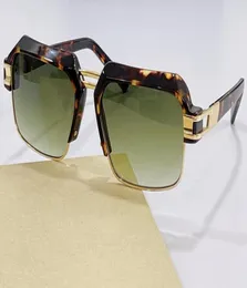 Vintage Sonnenbrille 6020 Havanna Grüne Verlaufslinsen Rechteckige Gläser Männer Mode Sonnenschatten Gafas de Sol Uv400 Schutz Eyewea1443708