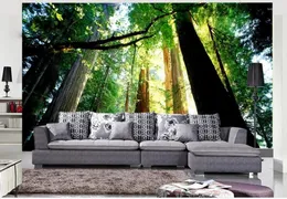 Sfondi 3D Wallpaper Nature Trees Paesaggio moderno per soggiorno Murales Decorazione per la casa