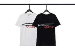 Saint Queen T koszule męskie koszulki męskie designer T koszule czarne białe fajne t-shirt mężczyzn Summer włoska moda mody swobodne koszulki uliczne T-shirt tees plus rozmiar 98187