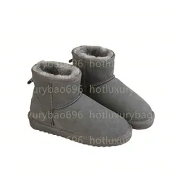 2024 Hot Snow Boots Slipper Winter Ny Populära ankelfårskinn päls plysch Keep Warm Boots med