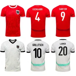 2024 Austria Soccer Jerseys Mens SABITZER POSCH XAVER DANSO Uniform GRILLITSCH GREGORITSCH BAUMGARTNER Football Shirt