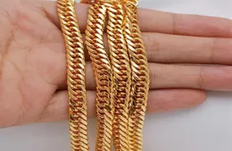 Ketten mxgxfam 60 cm 6 mm reine goldene Farbe charmante klobige Halsketten für Männer Mode Hip Hop Schmuck gute Qualität21838489929