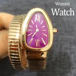 Saatler Lüks Tasarımcı Watch Womens Hareketi İzle 20mm Kuvars Hareket Paslanmaz Çelik Gümüş İzle Strap Sport Modern Sıradan Moda Klazik Lady Yılan Saatleri