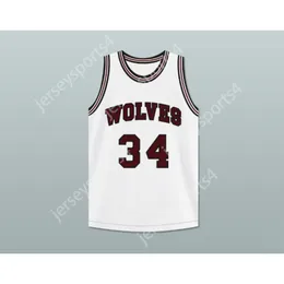 Anpassat alla namn alla team Billy Dunn 34 Wolves High School Basketball Jersey All Smined Size S-6xl Top Quality