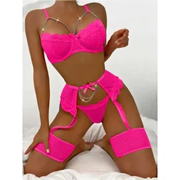 Сексуальный набор extize exotic sets Sensual Brassiere Lingerie Lingerie Женское нижнее белье сжимает тонкий бюстгальтер и трусики Q240511 Q240511